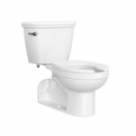 Gilpin Round Floor Mount Toilet, White, 1.0 gpf