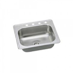 Bealeton Single Bowl Drop-In Kitchen Sink, 1-Hole_noscript