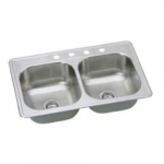 Bealeton Double Bowl Drop-In Kitchen Sink, 4-Hole_noscript