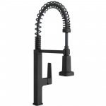 Faucet Kitchen with Two-Function Spray, Matte Black_noscript
