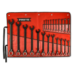 Reversible Combination Ratcheting Wrench Set