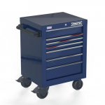 Single Bank Roller Cabinet, Blue, 27" 7-Drawer_noscript