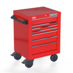 Single Bank Roller Cabinet, Red, 27" 7-Drawer_noscript