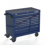 Double Bank Roller Cabinet, Blue, 42" 14-Drawer_noscript