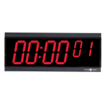 TimeTrax Sync Wireless Digital Clock, Red 2.5 x 6