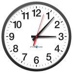 TimeTrax Sync Network Analog Wall Clock, 13"_noscript