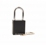 1-1/2" Safety Padlock, 3" Shackle, Black_noscript