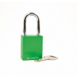 1-1/2" Safety Padlock, 1-1/2" Shackle, Green_noscript