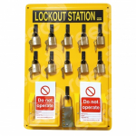 10 Brass Padlock Lockout Station_noscript