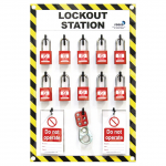 10 Lock Lockout Station with Contents