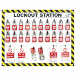 20 Lock Lockout Station with Contents