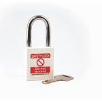 1-1/2" Safety Padlock, 1-1/2" Shackle, White_noscript