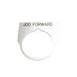 30.5mm Standard Legend Plate, "JOG FORWARD"