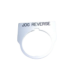 30.5mm Standard Legend Plate, "JOG REVERSE"