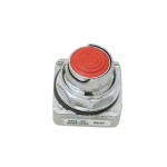 30.5mm Push Button, 1.00" Half Shroud, Red
