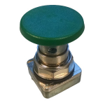 30.5mm Push Button, 2.00" Mushroom, Green_noscript