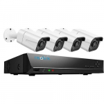 4K PoE Security Camera System, 4 x IP Cameras