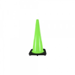 Traffic Safety Cone, 18", Green, PVC, Molded_noscript