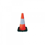 Traffic Safety Cone, 18", Orange, Reflective Bars_noscript