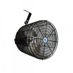Versa-Kool 12" Circulation Fan, Cord, Mount, Black