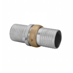 Coupling with Brass Nut, 2" Aluminum