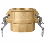1" Brass Self-Locking, Cam and Groove Coupling