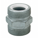 1" Plated Iron Ground Joint Double Spud_noscript