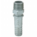 1" Plated Iron Ground Joint NPT Male Stem