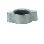 1" Plated Iron Ground Joint Wing Nut