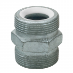 1-1/2" Plated Iron Ground Joint Double Spud
