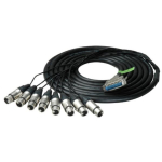Audio Cable 25-Pin 18" Fanouts Yamaha, 5 ft