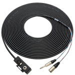 Audio Cable 2-Channel XLR Male to 1/4" TS, 50 ft