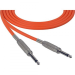 Audio Cable 1/4 TS M - M 75 Foot, Orange