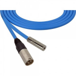 Audio Cable 3-Pin XLR M - TS F, 75 Foot, Blue