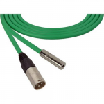 Audio Cable 3-Pin XLR M - TS F, 75 Foot, Green