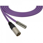 Audio Cable 3-Pin XLR M - TS F, 75 Foot, Purple
