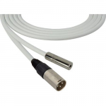 Audio Cable 3-Pin XLR M - TS F, 75 Foot, White