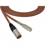 Audio Cable 3-Pin XLR M - TRS F, 75 Foot, Brown