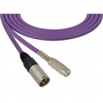 Audio Cable 3-Pin XLR M - TRS F, 75 Foot, Purple