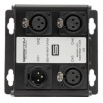 4 Channel Audio Extender, RJ45 to 1 and 3 XLR_noscript