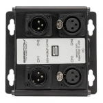 4 Channel Audio Extender, RJ45 to 2 and 2 XLR