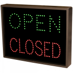 TCL1418GR-100/12-24VDC Open | Closed LED Sign