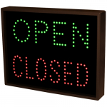 TCL1418GR-100/120-277VAC Open | Closed LED Sign