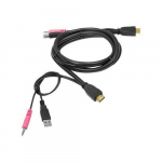 USB, HDM,I KVM Cable with Audio And Mic, 1.8m_noscript