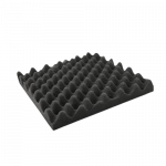 Convoluted Foam, 54" x 27", Charcoal, 1"_noscript