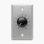 Attenuator w/ Wall Plate, 10W, Silver/Black_noscript