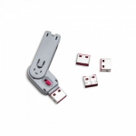 USB Port Blocker, 1 x Key, 4 x USB Locks_noscript
