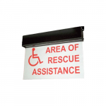 Deluxe Lighted Area of Rescue Sign, Battery_noscript