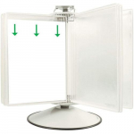 Rotary Display Unit Base, 50 Pockets, White_noscript