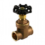 1-1/4" C x C Gate Valve, Brass_noscript